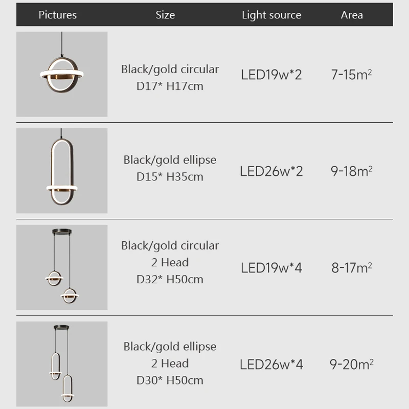 Nordic LED Pendant Light Modern Minimalist Gold Chandelier For Bedroom Dinnig Room Bedside Loft Room Indoor Lighting Fixture