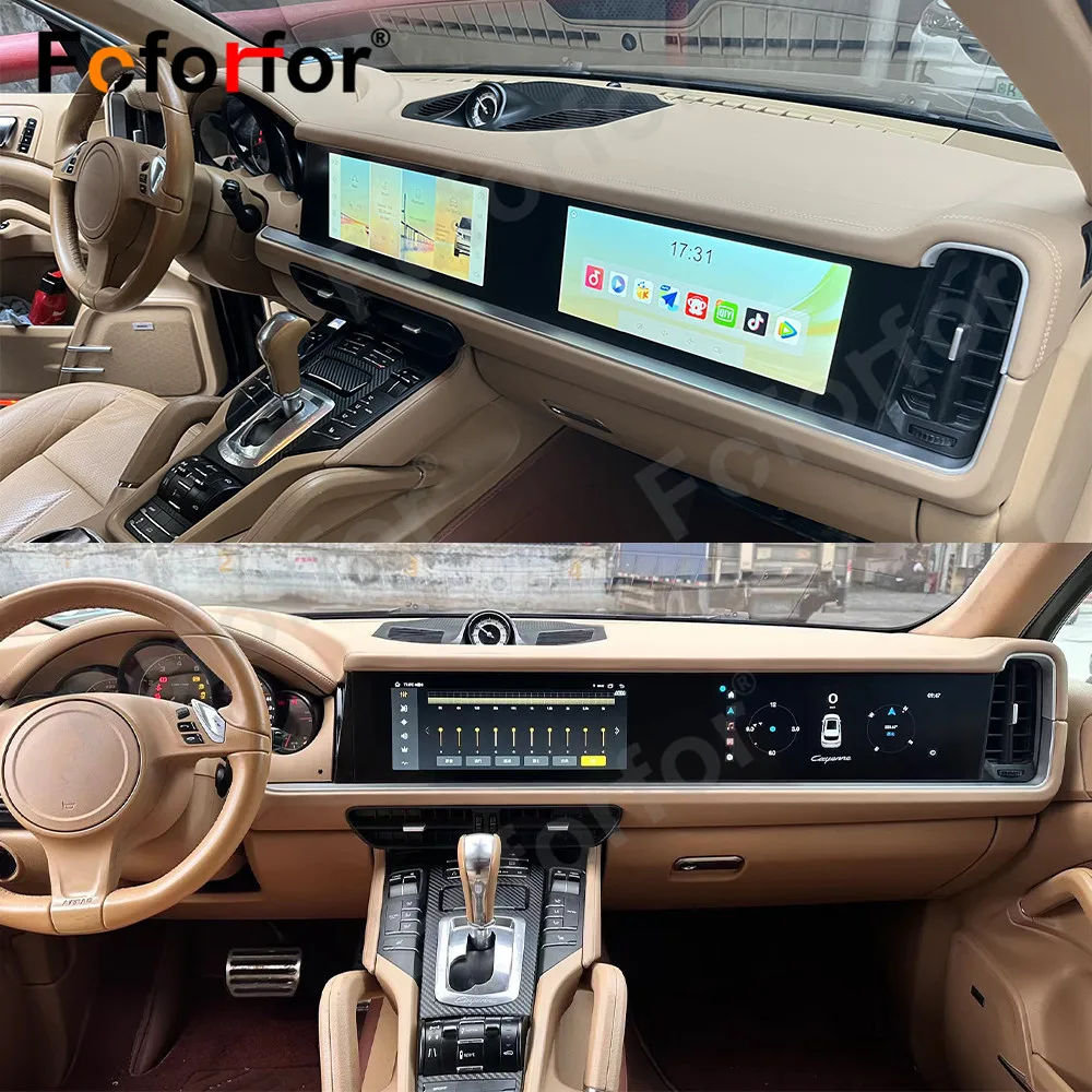 2024 Upgrade The Newest Android Radio For Porsche Cayenne 2010-2017 Car Navigation Multimedia Player Passenger Screen Co-pilot