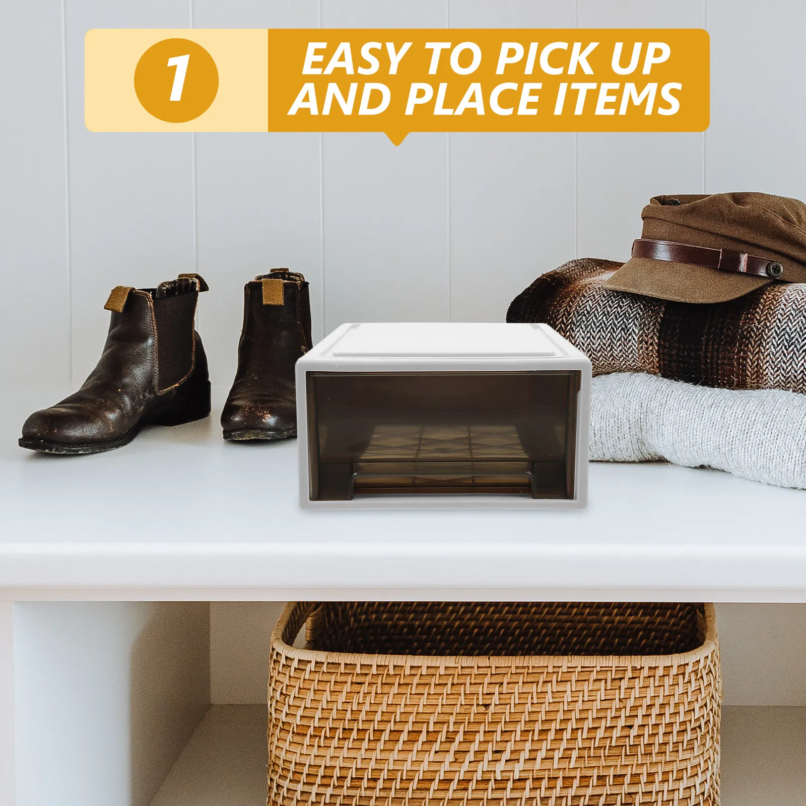 

Складной пластиковый органайзер для хранения одежды с прозрачным окном, большой емкости, для шкафа, для одежды и постельного белья