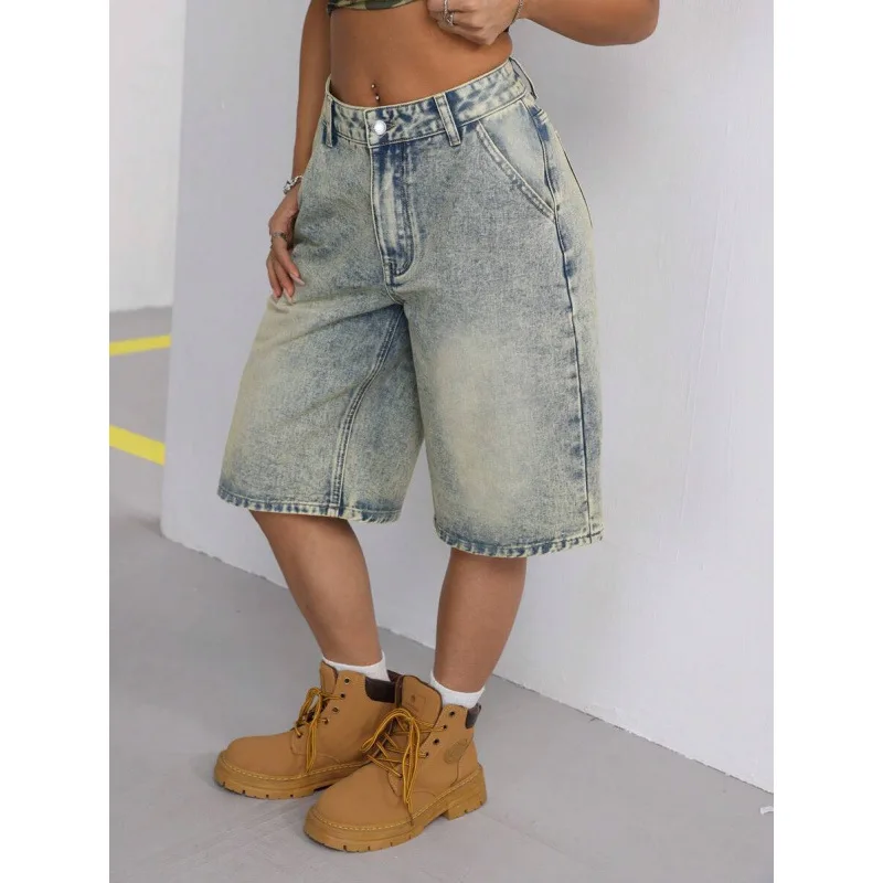 

Мужские джинсовые шорты свободного кроя длиной до колена для лета: удобные, универсальные, стильные