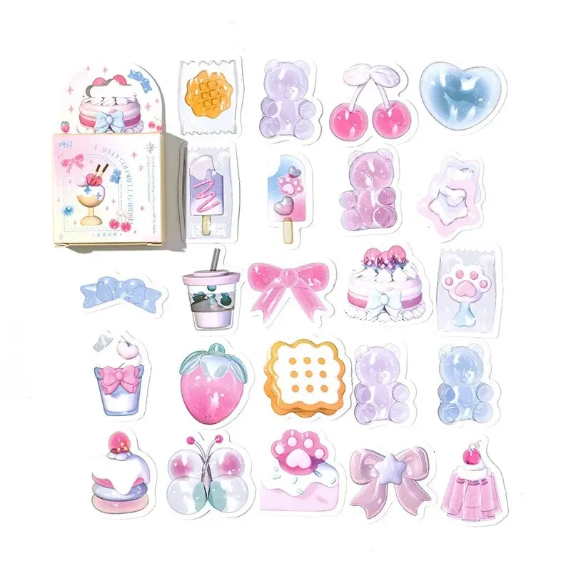 Boxed Stickers Sweetheart Cute Cartoon Genie Seal Stickers Hand Account Decoration Landscape Stickers Goo Card Stickers