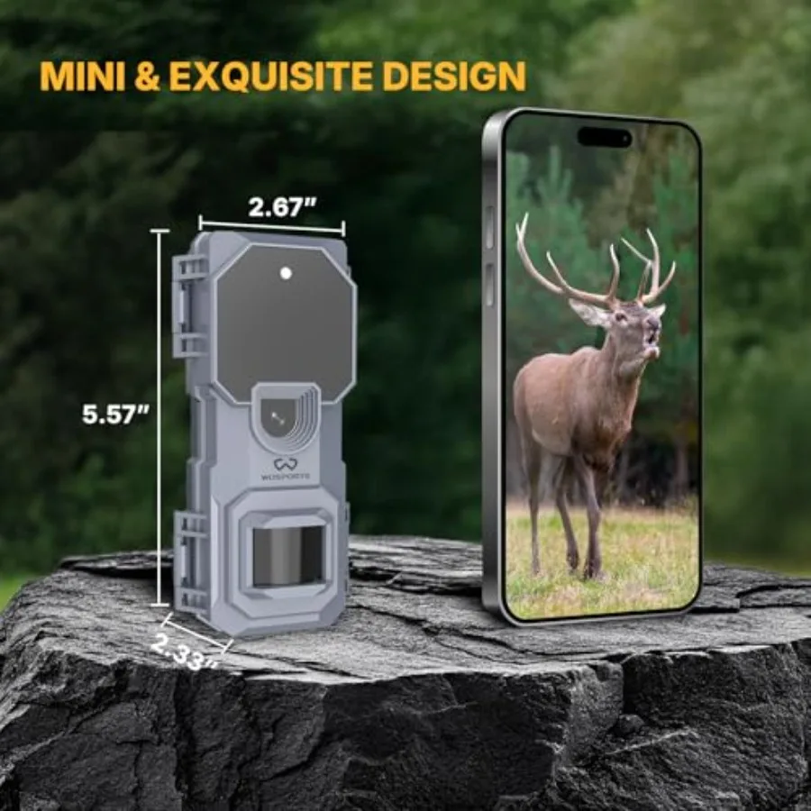 Mini trail camera for day and night monitoring
