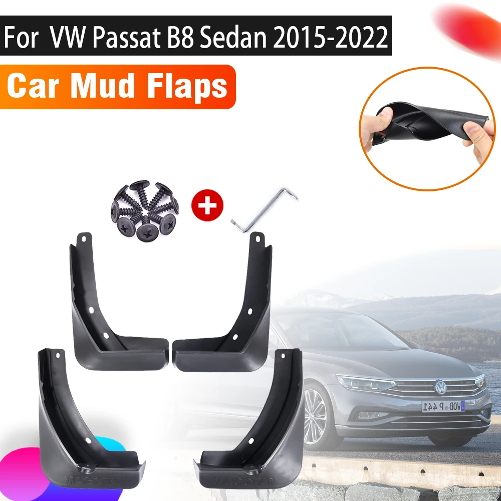 

Автомобильные Брызговики для Volkswagen VW Passat B8 2015 ~ 2022 Брызговики, передние и задние крылья, брызговики, Аксессуары для автомобилей, брызговики