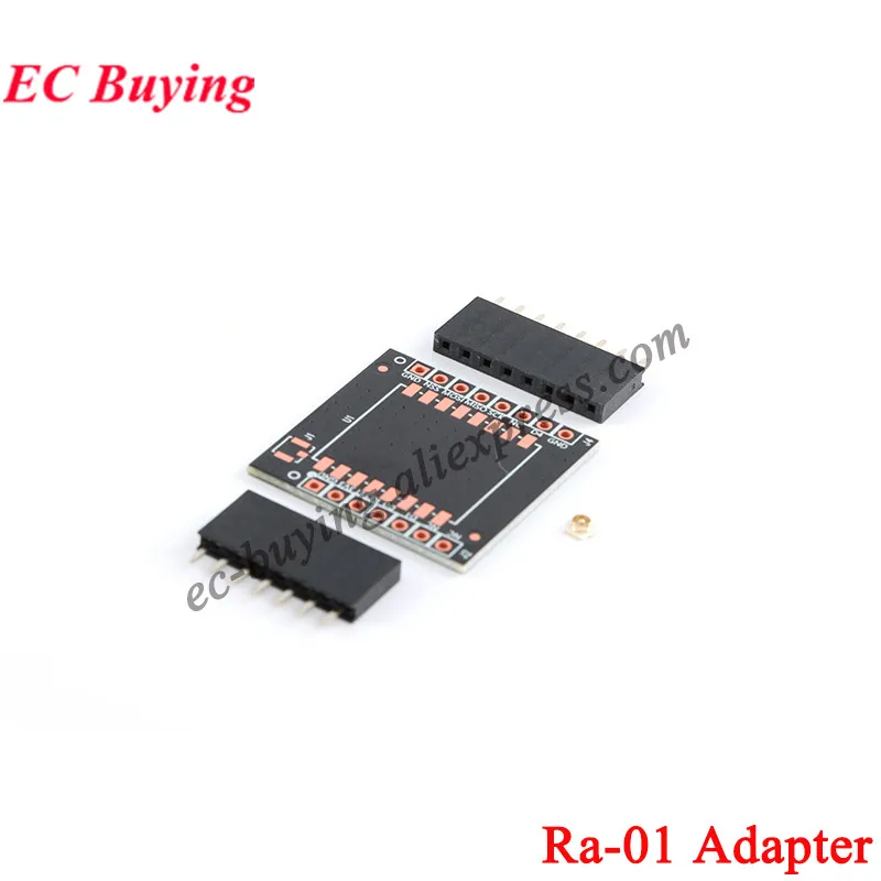 1-10 Buah Ra-01 SX1278 Modul Nirkabel Spektrum Penyebaran LoRa 433MHz 410-515Mhz Port Seri Nirkabel Antarmuka UART SPI Adaptor Ra01