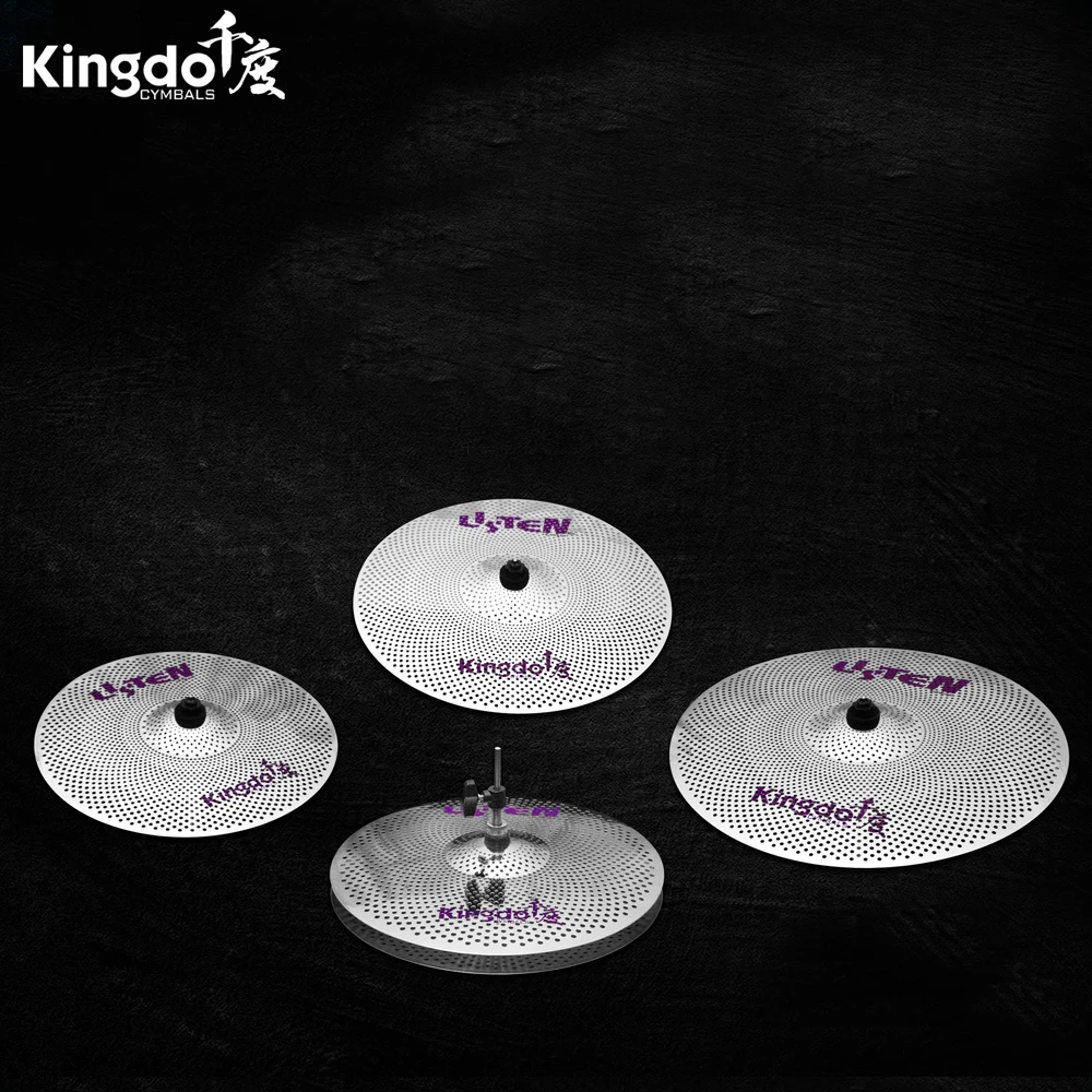 

5 Pieces Silver Mute Practice Cymbals Set