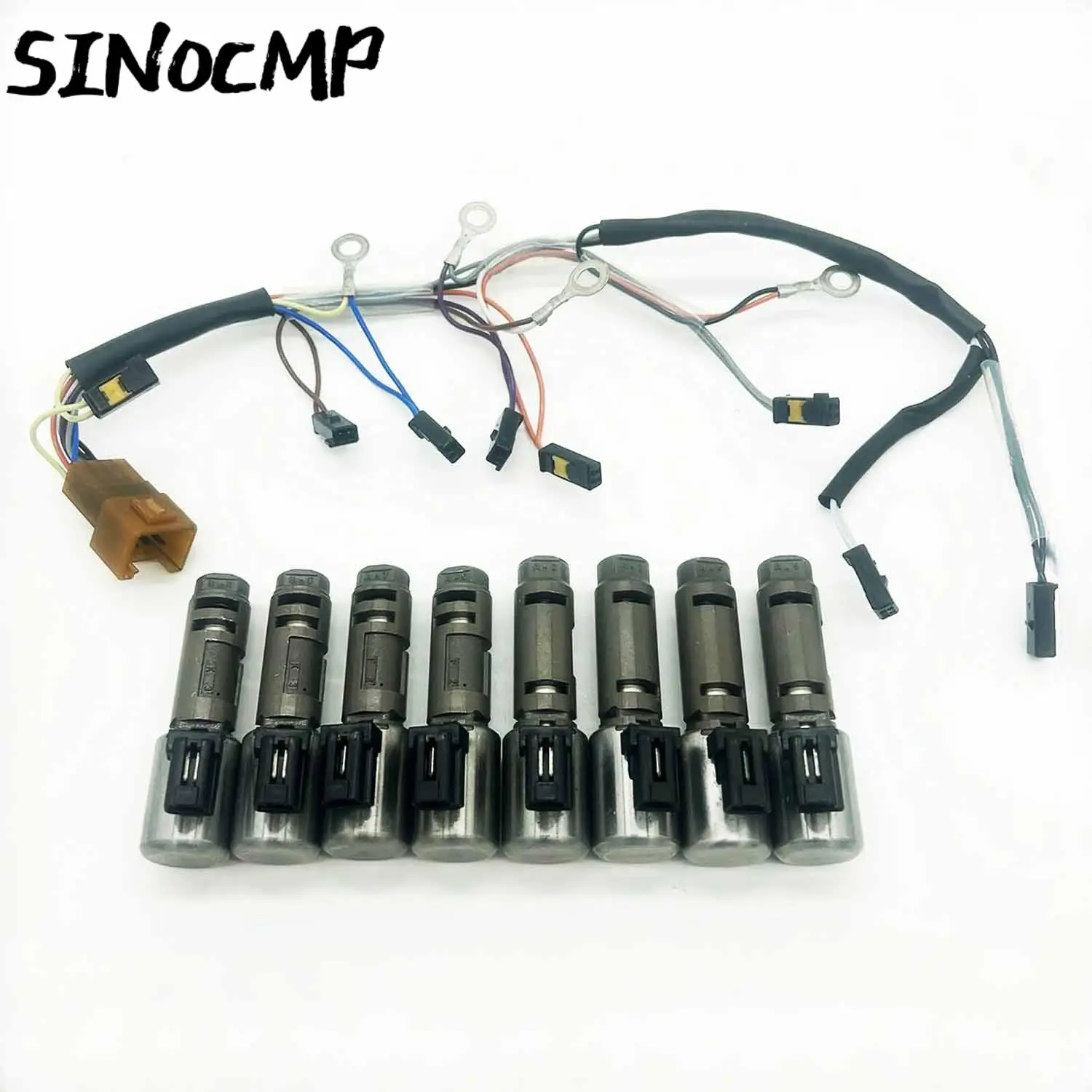 

1 комплект соленоида коробки передач для Subaru Tribeca Legacy Outback 5EAT 5-скоростной с жгутом двигателей, компонентами/клапанами и деталями