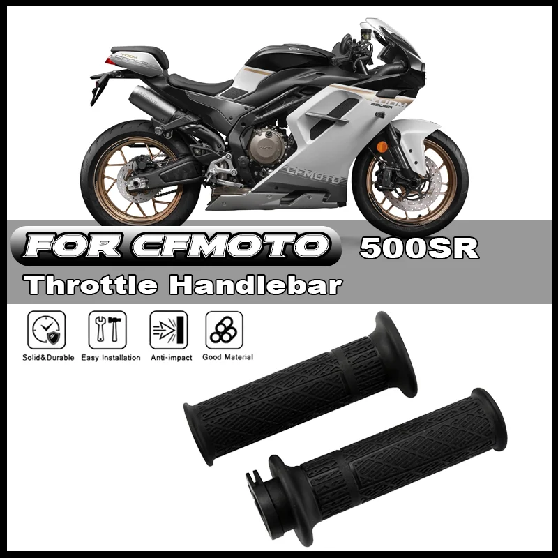 

For CFMOTO CF500SR 500SR VOOM CF500-9 Motorcycle Throttle Grip Handlebar Rubber Sleeve Handlebar Rubber Sleeve Accessories