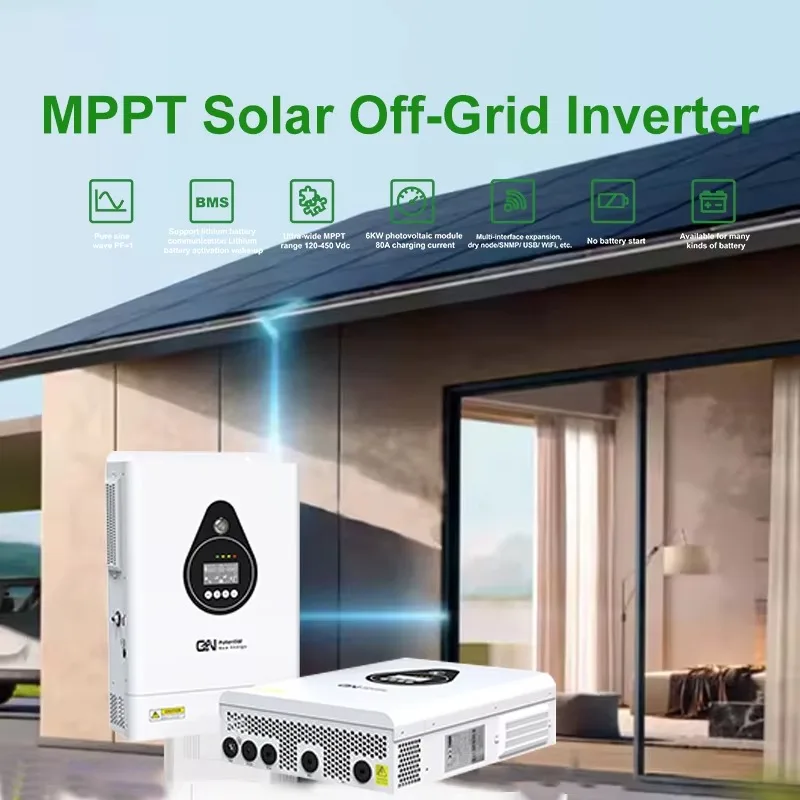 Potential New Energy Hybrid Solar Inverter 3.6Kw 24V Pure Sine Wave Mppt Hybrid Off Grid Power Solar Inverters Price