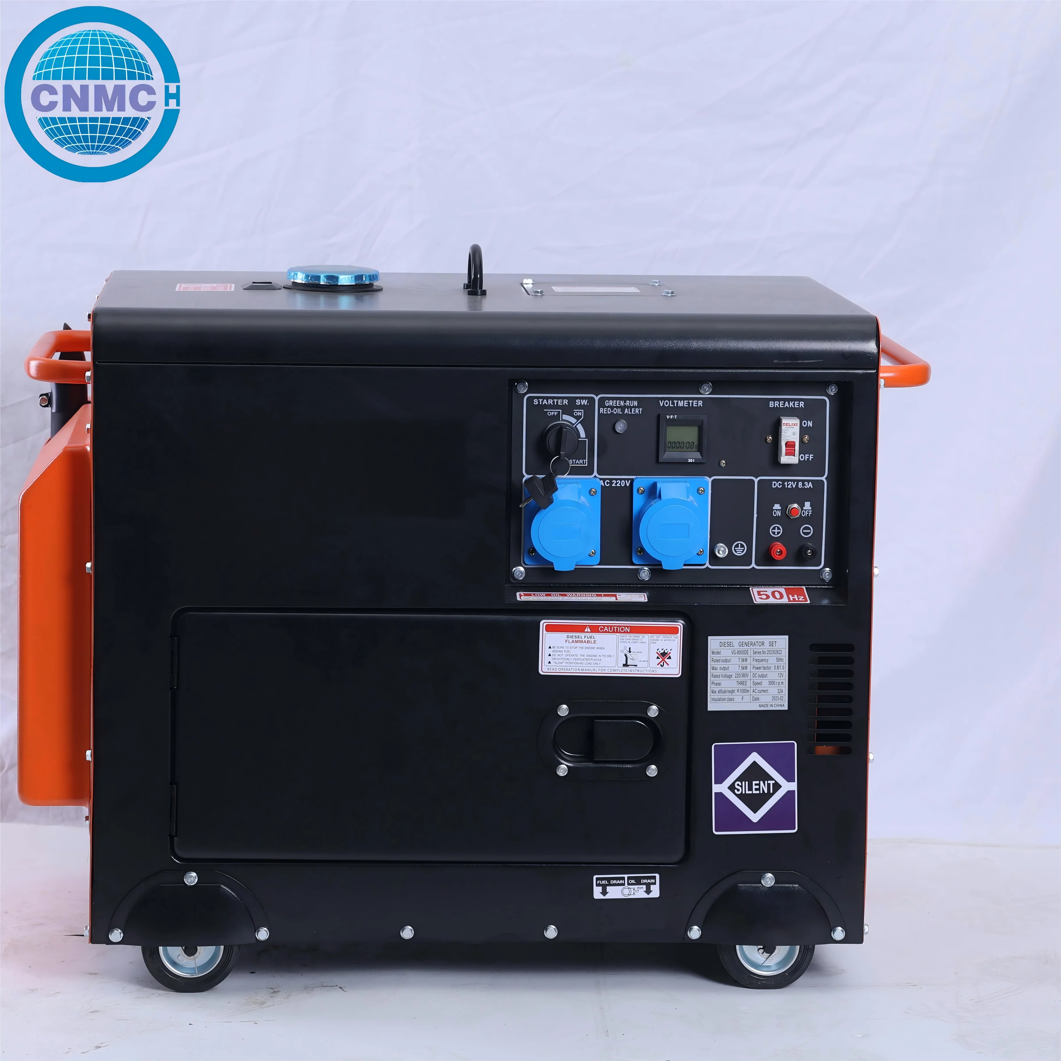 

Генератор 8000 Вт, 110 В/220 В, двойное напряжение, 60 Гц, 4-тактный генератор All-metalmaterial Electricstart с воздушным охлаждением для домашнего использования