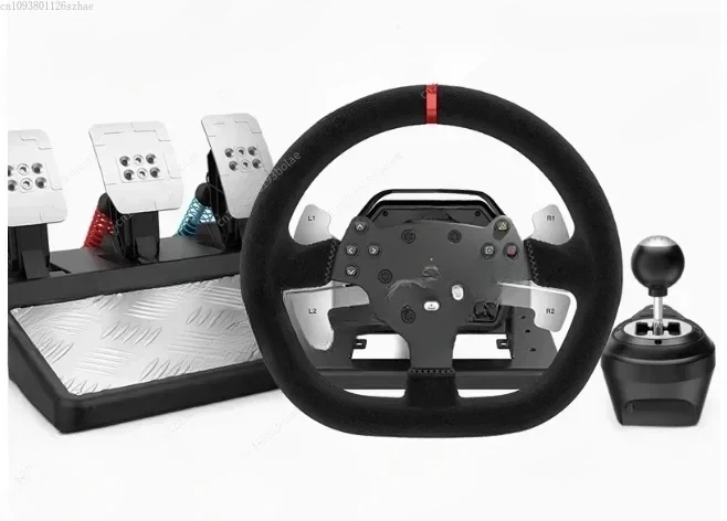 PXN V10 Force Feedback Game Steering Racing Wheel 3Pedal 6+1 Shifter Clamp Set 270/900 Rotate Detachable Hall Magnetic Induction