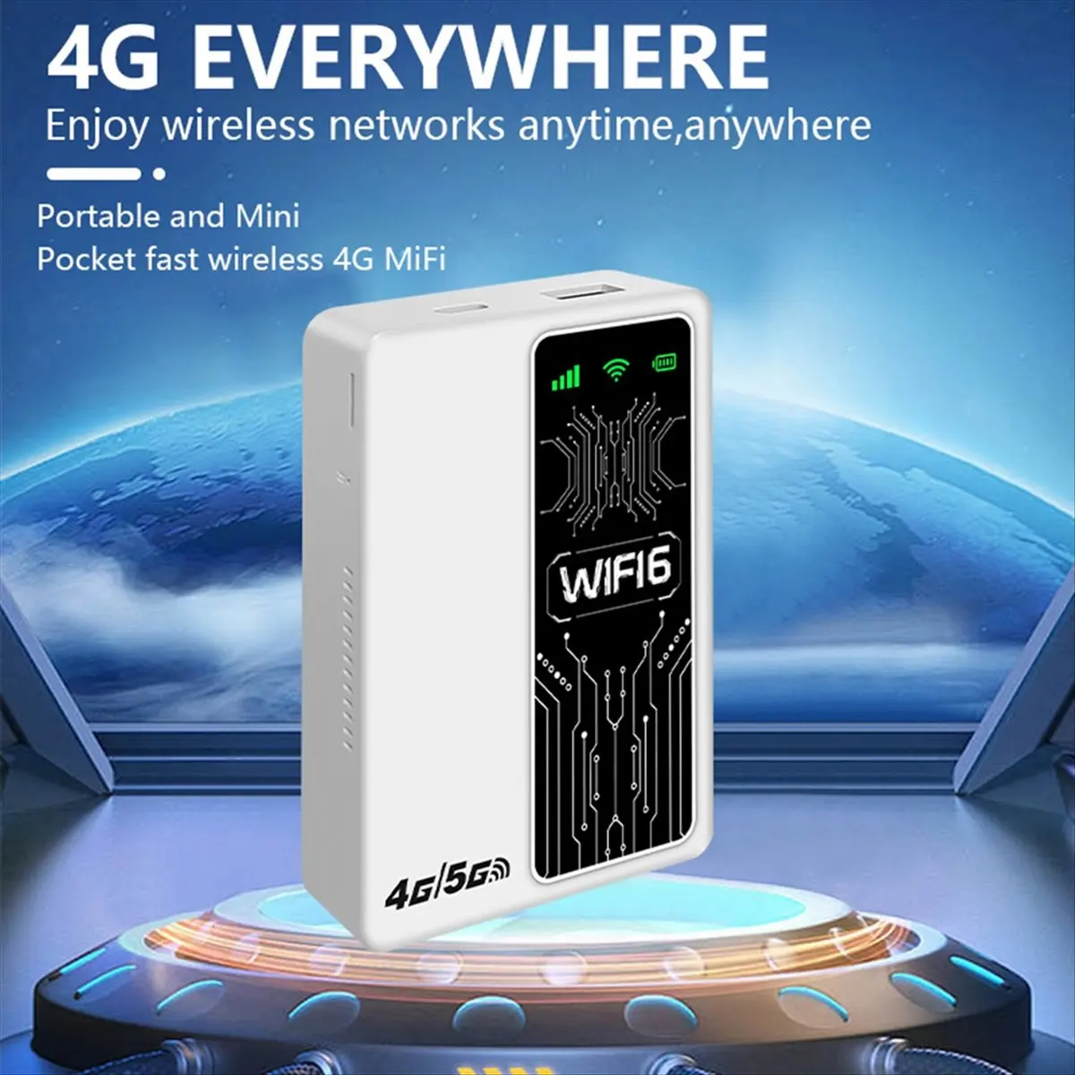 “QUALITY EXCELLE“4G/5G Lte Router WiFi6 Routers 300Mbps 4G Portable WiFi Modem 5G SIM Card Hotspot Signal Extender,Asian Edition - view 6