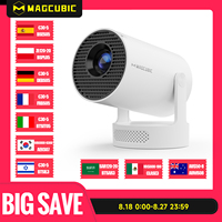 Magcubic 4K HY300 Pro + Projector Built in 5W Speaker 1280*720P Android 11 8000 Lumens Wifi6 BT5.4 Outdoor Portable Projector