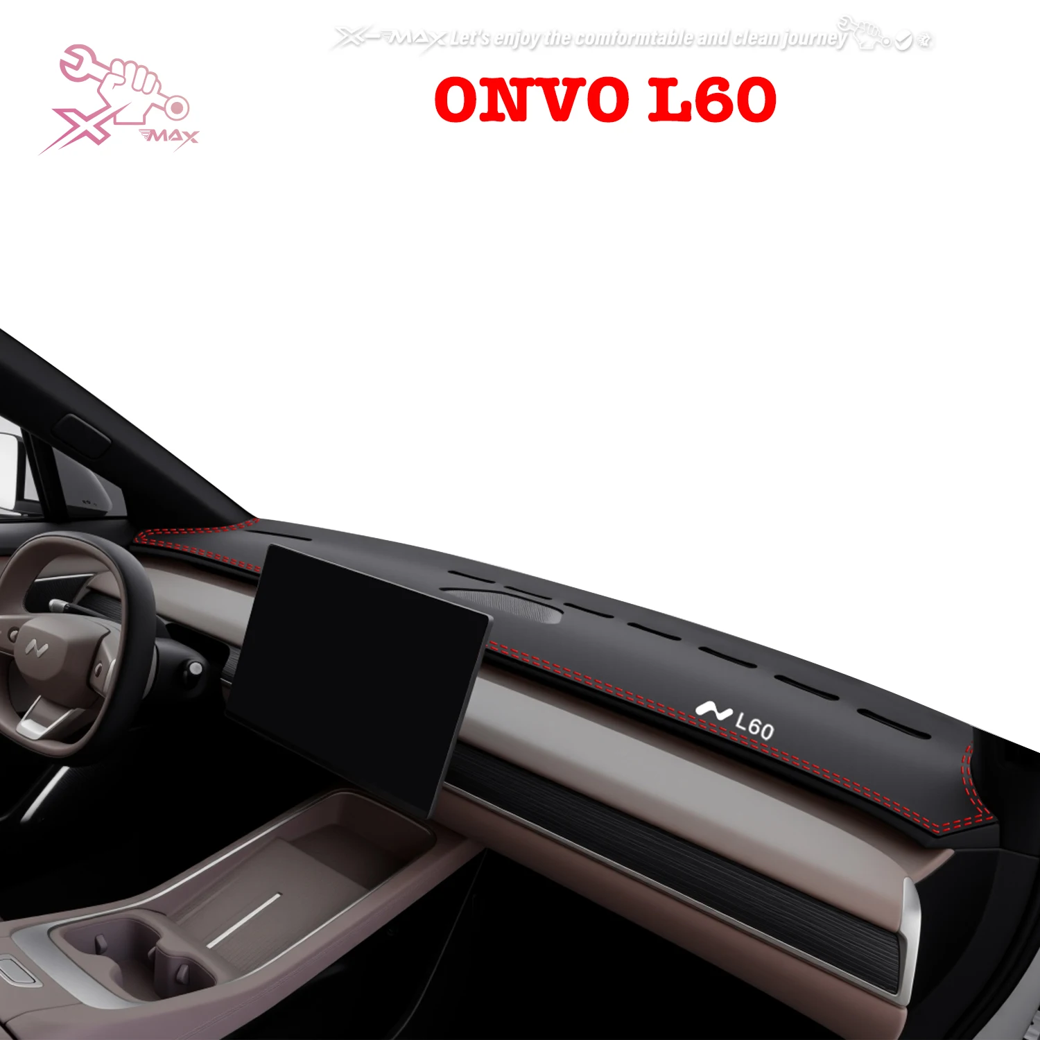 

Left-hand Drive Car Dashboard Mat For ONVO L60 2024-2025 Light Blocking Pad Center Console Dash Mat Sunshield protector