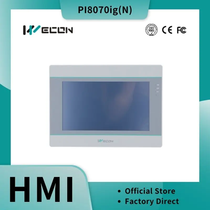 Wecon 7-inch IoT HMI with N Series CPU PI8070ig(N)