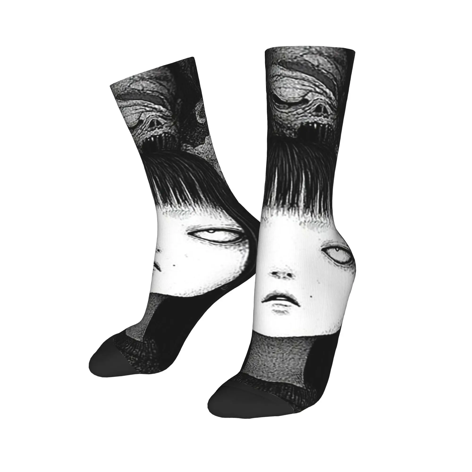 

Носки на все сезоны в стиле Junji Ito, японские хоррор-аниме носки, длинные носки в стиле Харадзюку, хип-хоп, аксессуары для мужчин и женщин, подарки