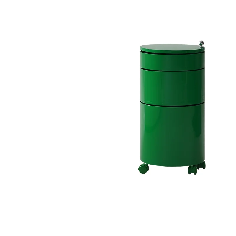 

Nordic creative round bedside table household rotating storage sofa multi-layer mobile side cabinet
