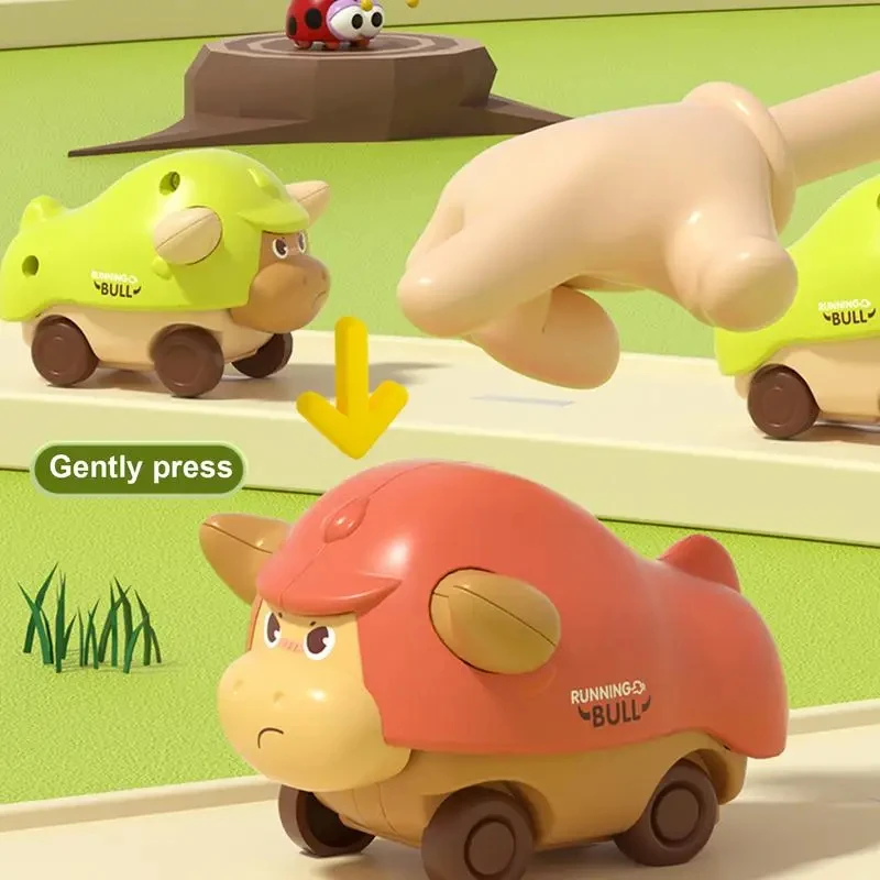 

Автомобили с откатным механизмом для детей, прочные игрушечные машинки для маленьких икры, машинки для катания на икрых, детская игрушечная машинка, детский сад, инерционная машина, мультяшный B223