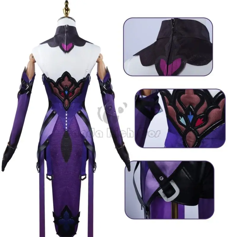 بدلة لعبة البجعة السوداء للسكك الحديدية من Honkai-Star للنساء ، زي مثير ، زي تنكري ، شعر مستعار ، أحذية ، عيد جميع القديسات ، حفلة كرنفال ، زي لعب الأدوار