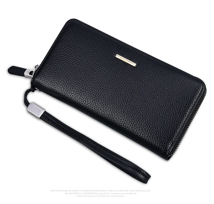 Lange Geldbörse aus Pu-Leder mit Reißverschluss für Herren, Clutch-Tasche, Multi-Card, Herrenhandtasche, Geschenk für Herren, Business-Geldbörse für Herren – Detail 13