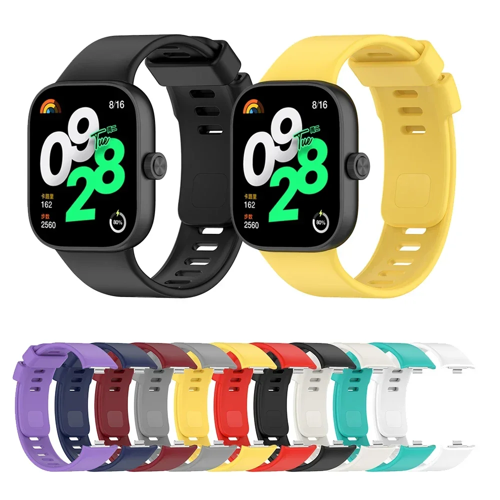 Original Silicone Strap For Redmi watch 4 SmartWatch WristBand For Xiaomi band 8 Pro Bracelet Watchband Sport Accessories