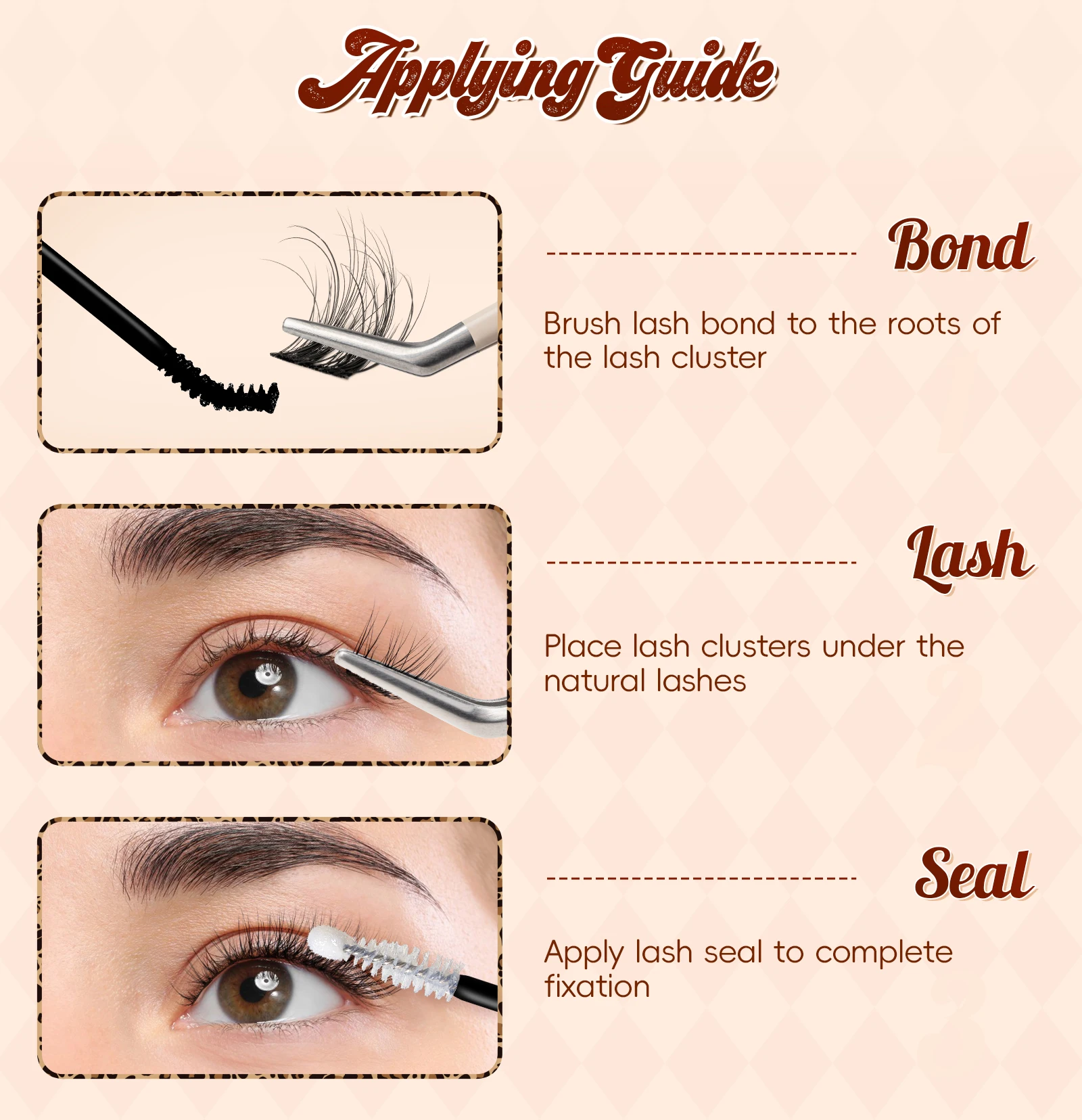 VYRILA Lashes Cluster D Curl DIY Lash Extension 3D Wispy Individual Lashes D Curl Eyelash Clusters 8-16mm Individual Lashes