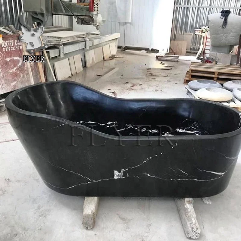 Freestanding Home Modern Hand Carved Natural Marble Bathtub Solid Stone Bathtub Green Marble Bathtub For Sale