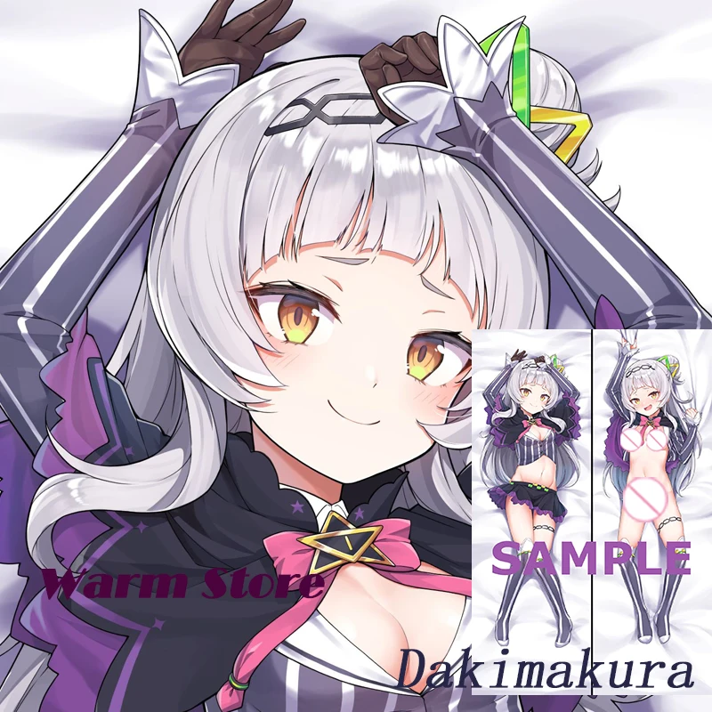 Dakimakura Anime Murasaki Shion YouTuber hololiv وسادة للجسم مطبوعة على الوجهين بالحجم الطبيعي