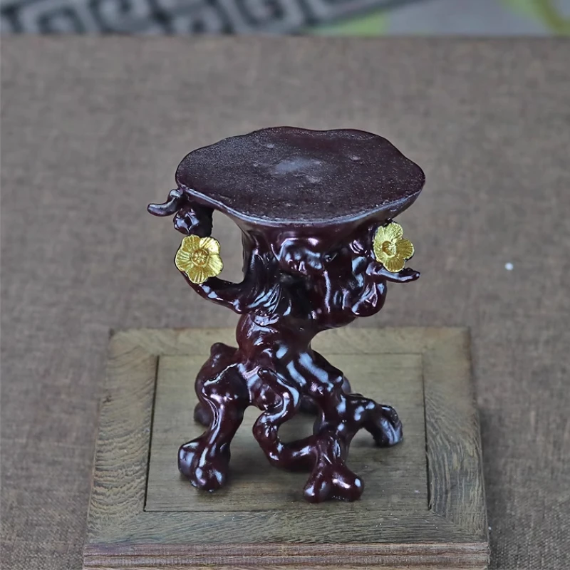 imitation-mahogany-stone-base-jewelry-and-jade-bracelet-rack-luminous-ball-base-retro-non-solid-wood-living-room-ornament