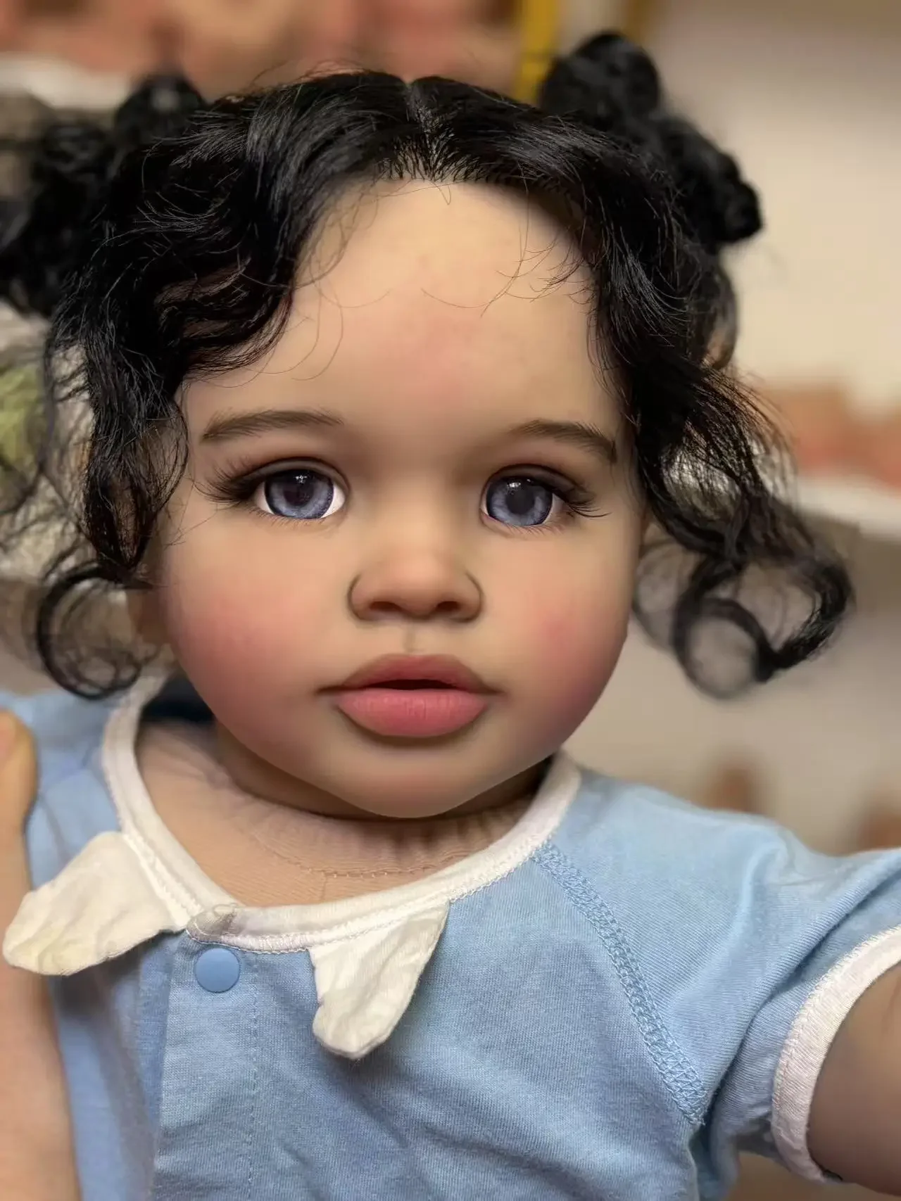 EGO Customized Limited Supply 68cm Reborn Baby Pippa With Hand-Rooted Hair Already Finished Doll Christmas Gift