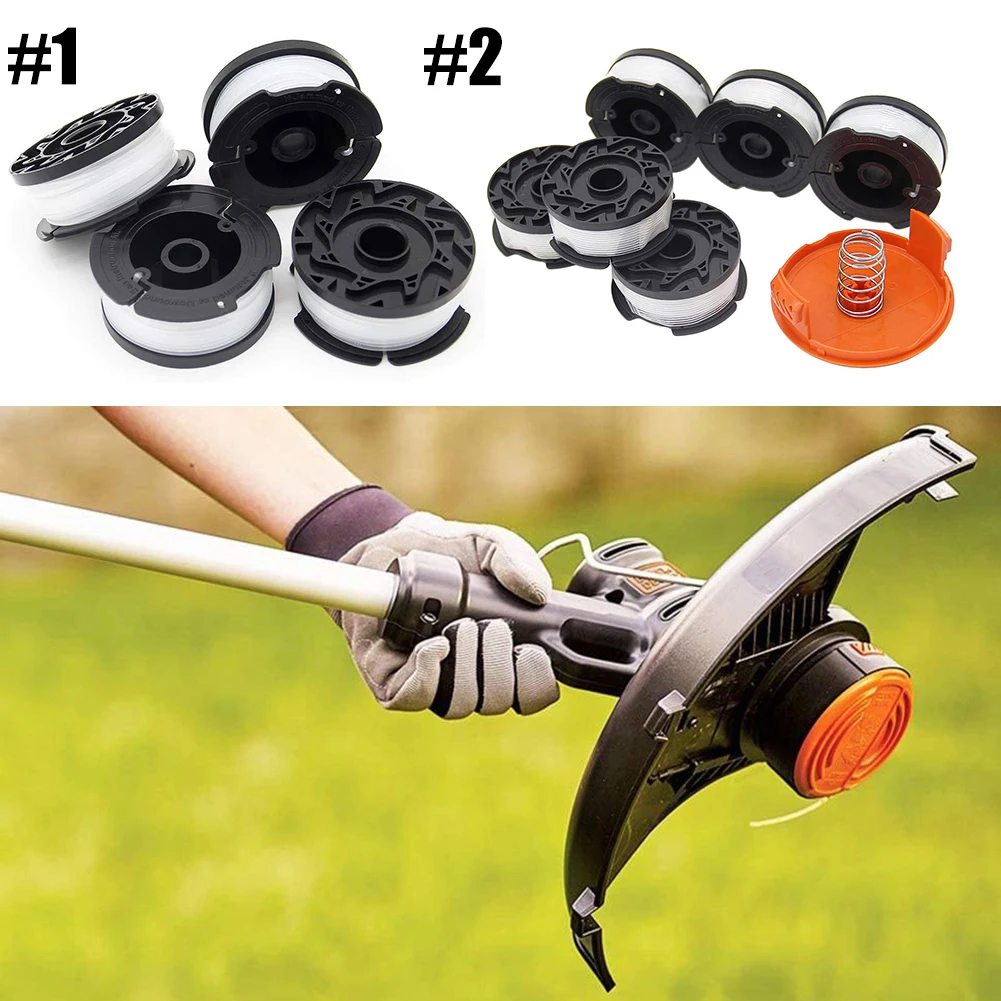 Nylon Line Spools Designed To Fit For Black And Decker Trimmers GL230 GL340 GL425 GL530 4 Reels Pre Wound