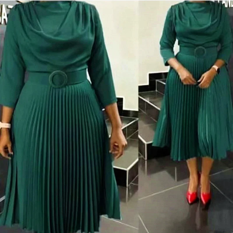 2025 Elegant African Dresses for Women Spring Summer Africa Clothing Office Lady Party Slim Dress Dashiki Ankara Outfits Robe