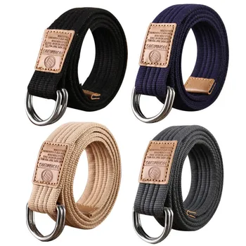 유니섹스 캔버스 벨트 10 가지 색상, 야외 사냥, 하이킹, 밀리터리, 퀵 릴리스, 전술 연습, d링 버클, 캐주얼 우븐 벨트