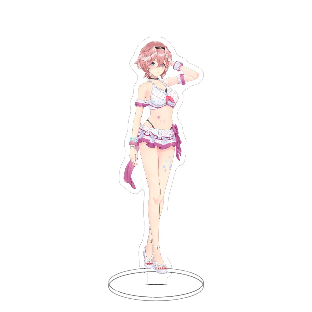 Cutey Hololive Vtuber Swimsuit Anime Figures Cosplay Acrylic Stands Model Exquisite Grils Desk Decor Cute Standing Sign Gifts view 2