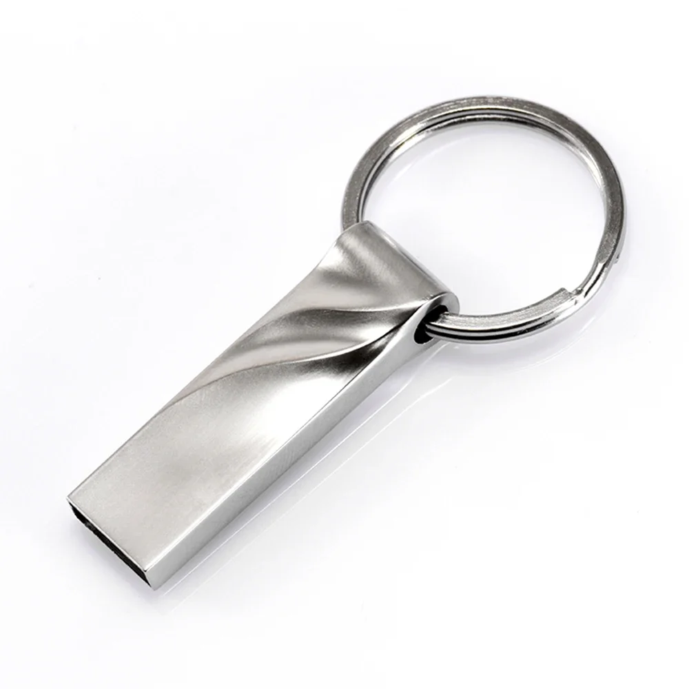 

JASTER Metal USB Flash Drive 128GB 100% Real Capacity Memory Stick 64GB Creative Gift Pen Drive 32GB Free Key Ring U Disk 16GB