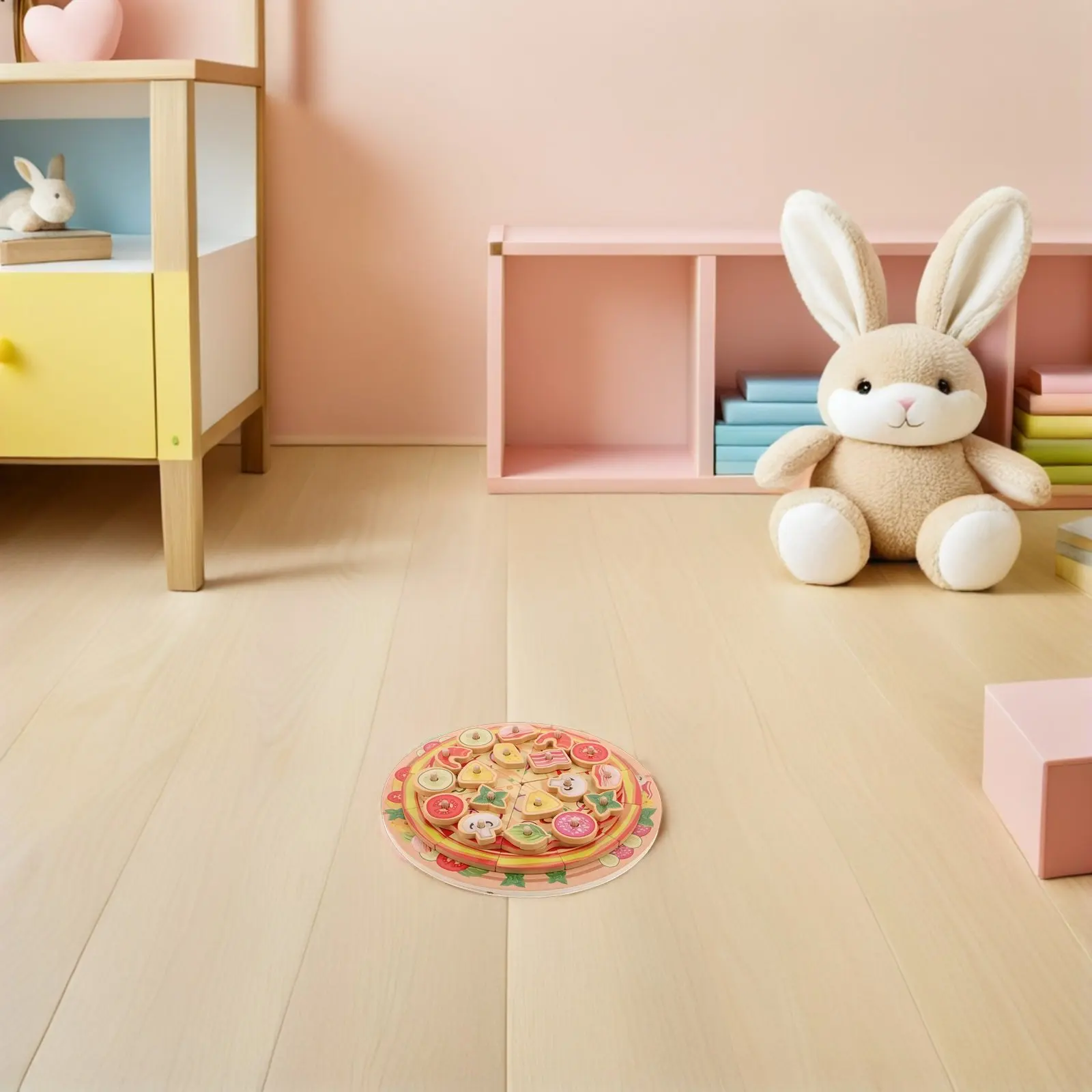 

Деревянный игровой набор для пиццы: реалистичный набор еды для детской кухни, развивающий воображение, подарок для мальчиков и девочек на вечеринку