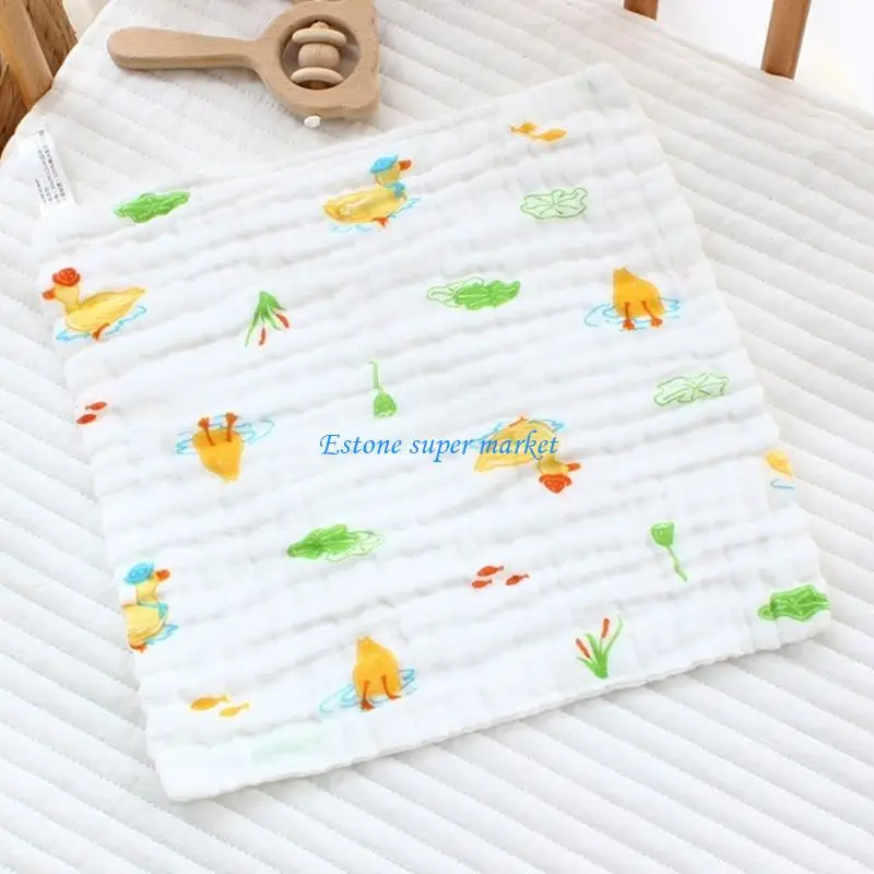 090B 코튼 베이비 트림 천 부드럽고 통기성 신생아 젖니가 남 시간 부드러운 스킨 케어 30x30cm 수건