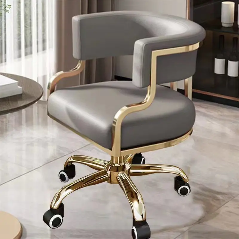 360 Degrees Rolling Swivel Styling Barber Chair Lounge Manicure Beauty Salon Barber Chair Reclining Hair Cadeira Salon Furniture