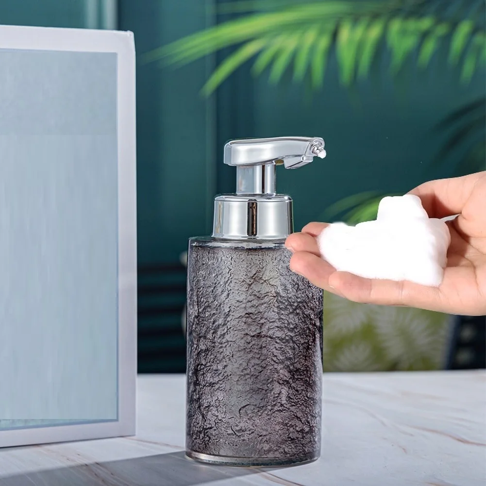 Automatic Sensor Foam Soap Rechargeable Touchless Hand Cleanser for Bathroom Kitchen Home Use 18x7.5cm Gray Automatic