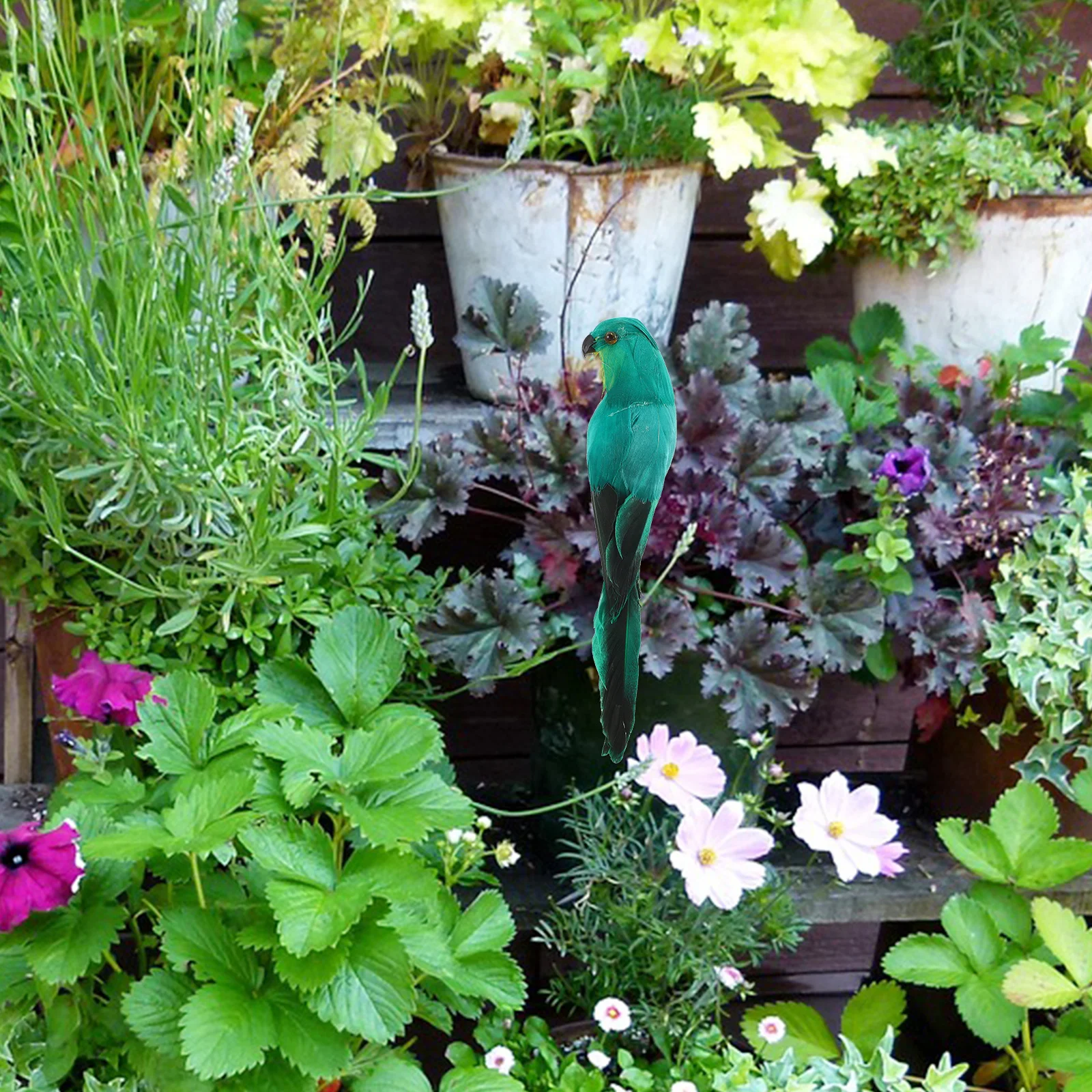 

Искусственный попугай-симулятор из высококачественного пенопласта и синтетических материалов, реалистичная декоративная птица для дома и офиса (микро)