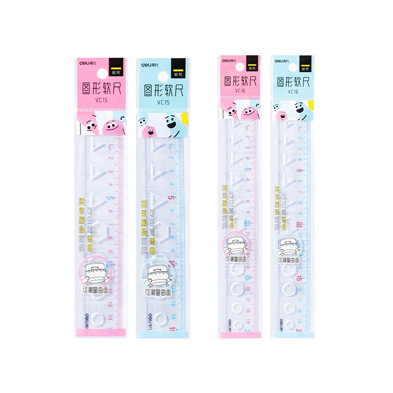 

Deli 1 шт. 15 см/20 см прямая линейка цветная прозрачная пластиковая линейка инструмент для рисования школьные и офисные принадлежности канцелярские принадлежности подарок