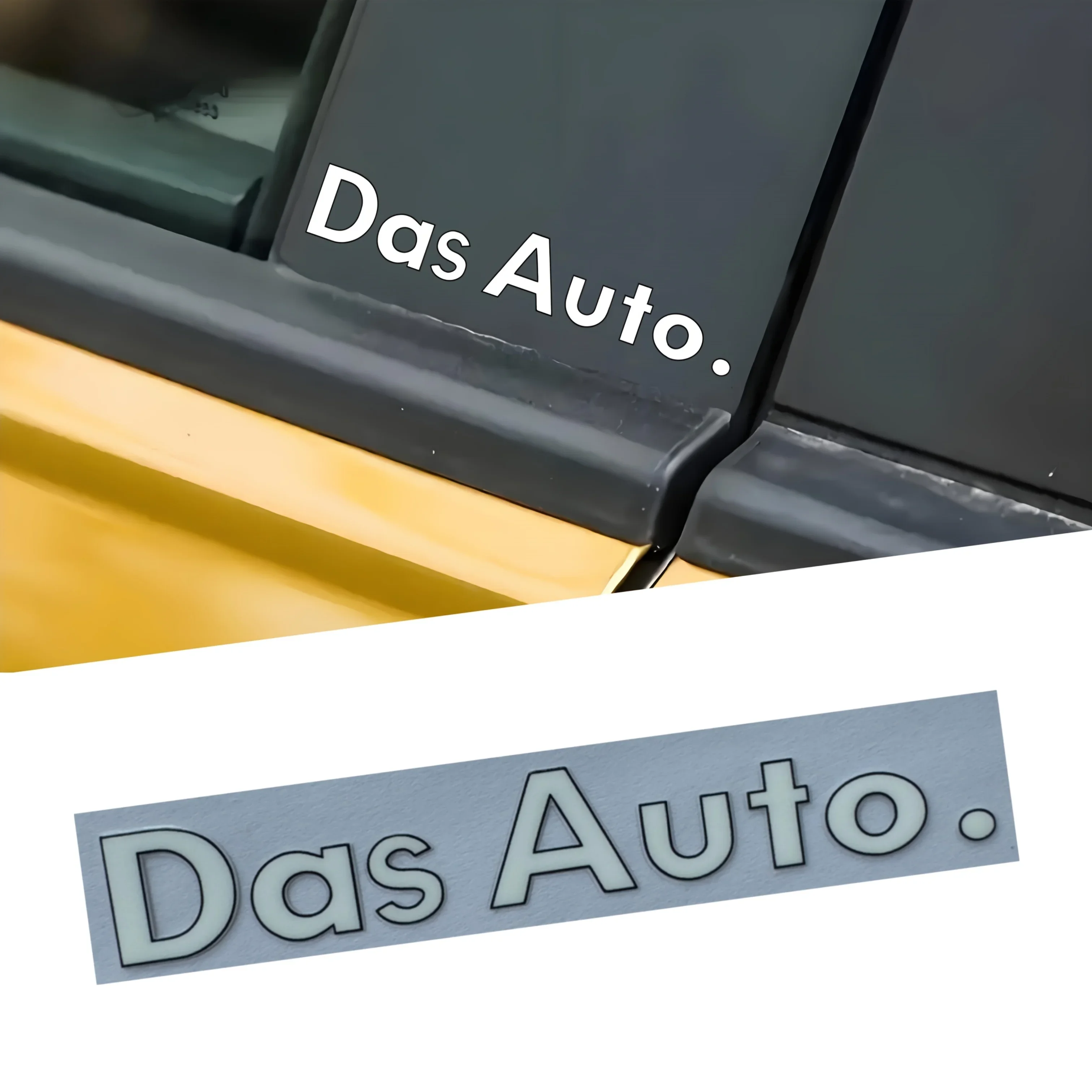 

4PCS/SET "Das Auto." Car Handle Sticker, High - Quality Auto Decal, Trendy for Volkswagen Aficionados