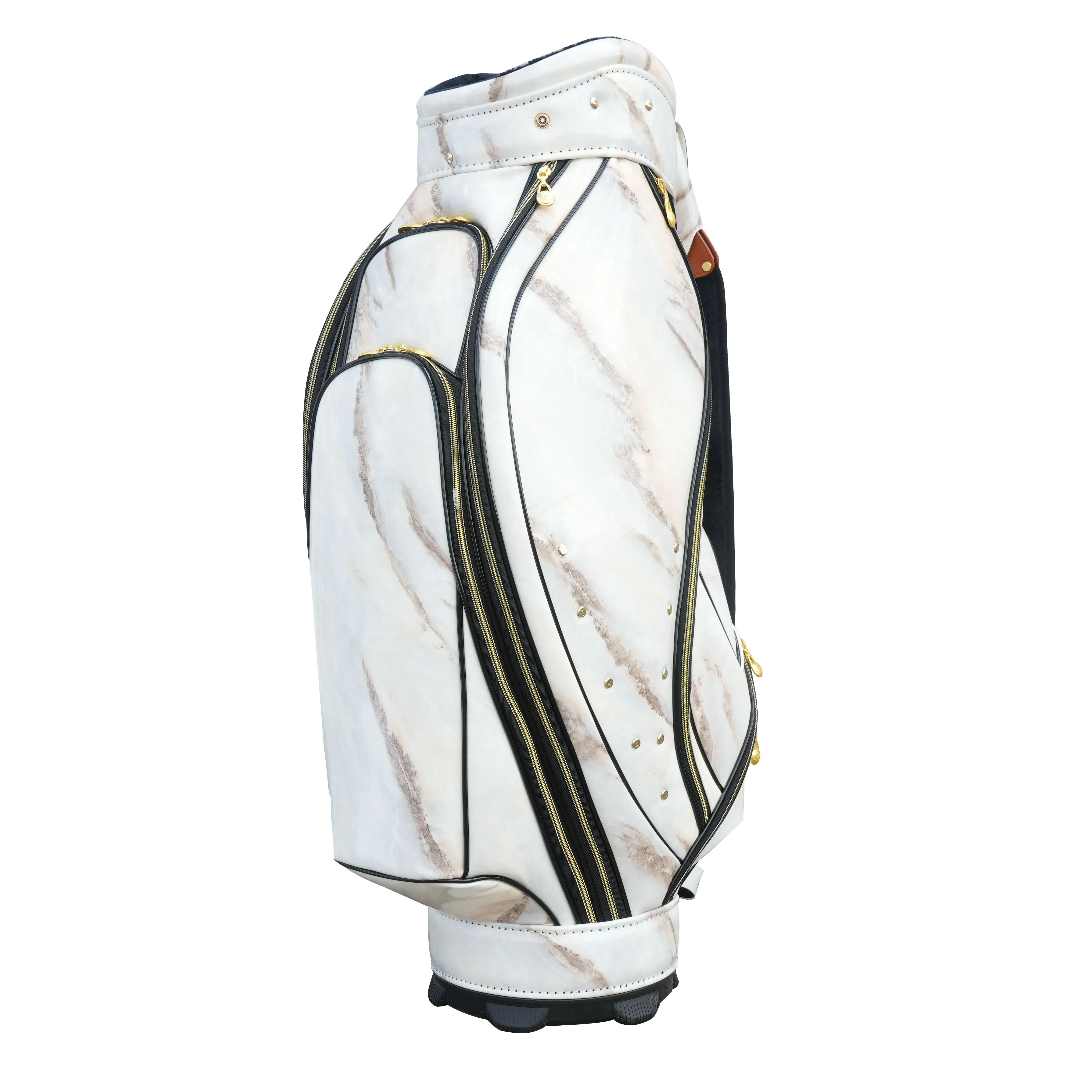 Sporting Goods-Bolsa de carrito de Golf de cuero genuino para hombres y mujeres, bolsas deportivas para palos de golf