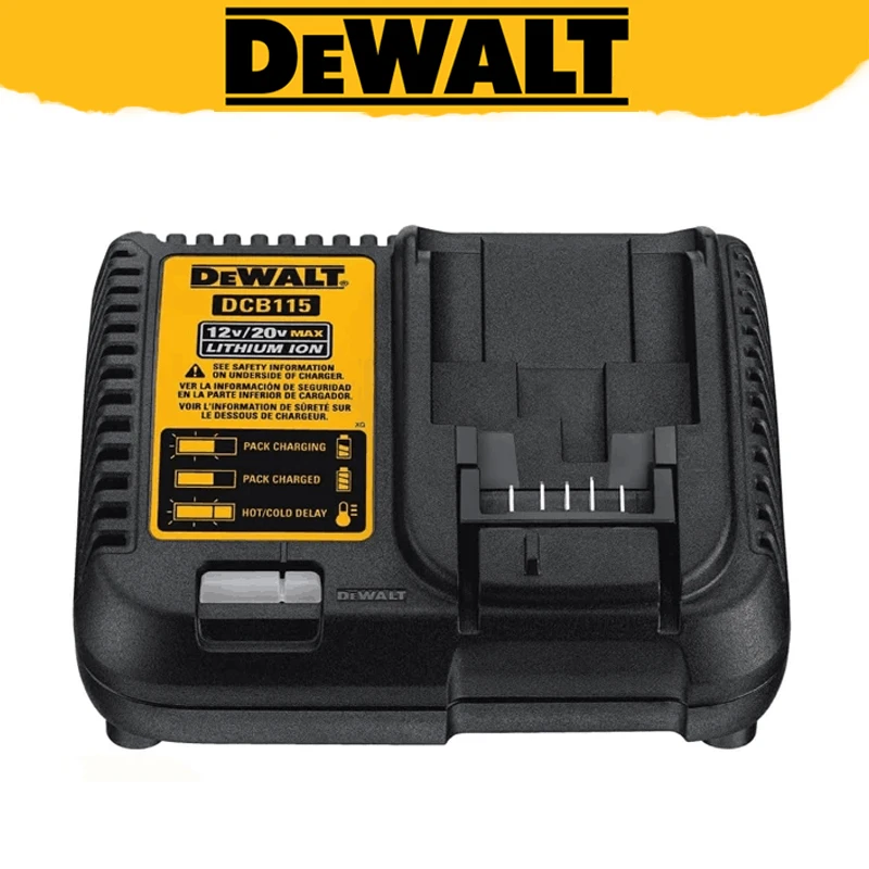 DEWALT – chargeur de batterie Lithium-Ion 12V 20V MAX, indicateur LED, Original, Charge rapide, DCB115