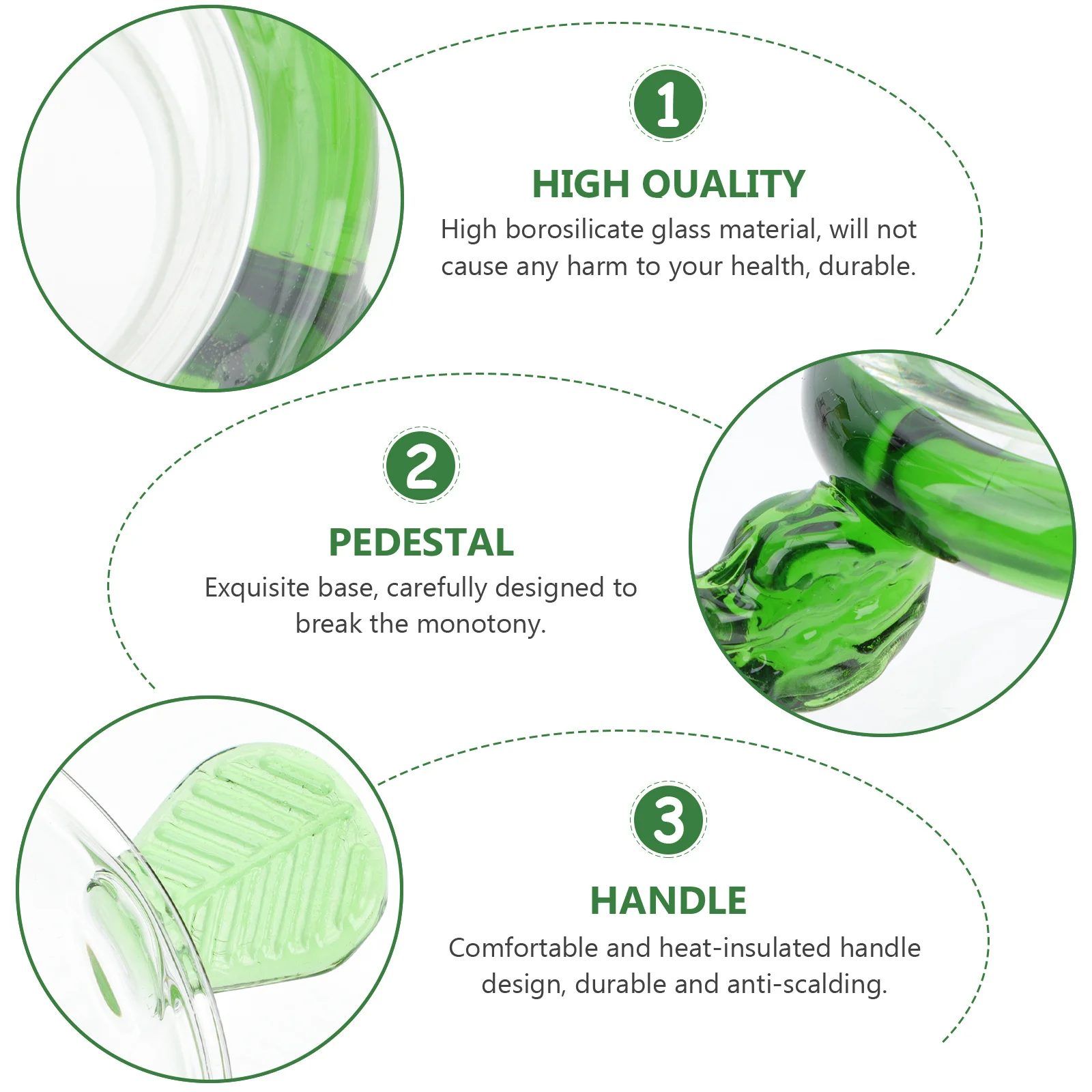 

Glass Tea Filter Heat Resistant Borosilicate Glass with Delicate Mesh Perfect Tea Infuser for Home Daily Use Convenient