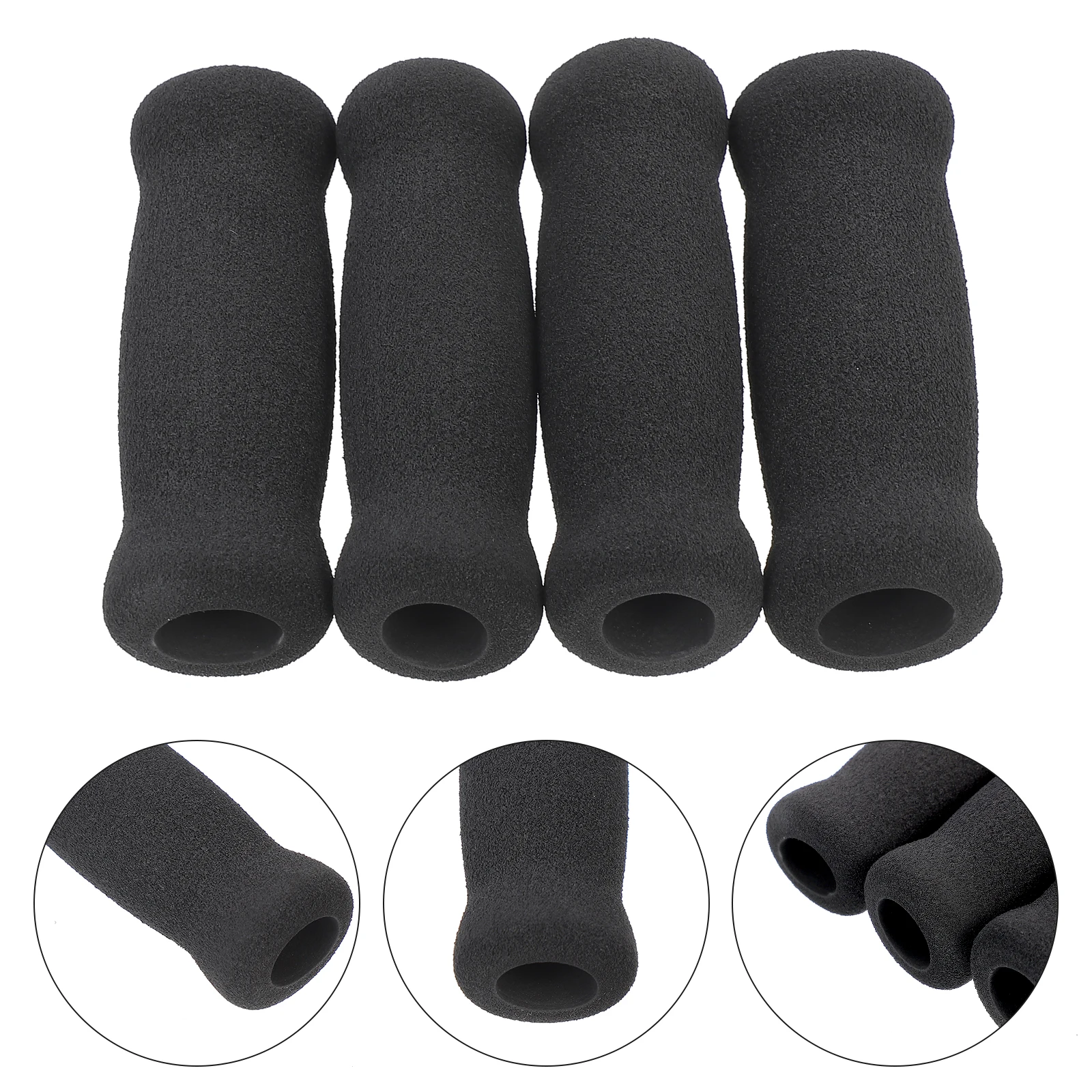 

4pcs Bike Handlebar Grips Protective Non-Slip Cycling Handle Covers Lightweight Shock Absorption Road Cycling Grips Baby Carts