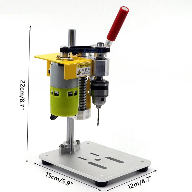 Mini Drill Press Precision Table Drilling Machine Portable Benchtop Driller CNC 795 Motor B10 Chuck Metal Wooden DIY Crafts Tool