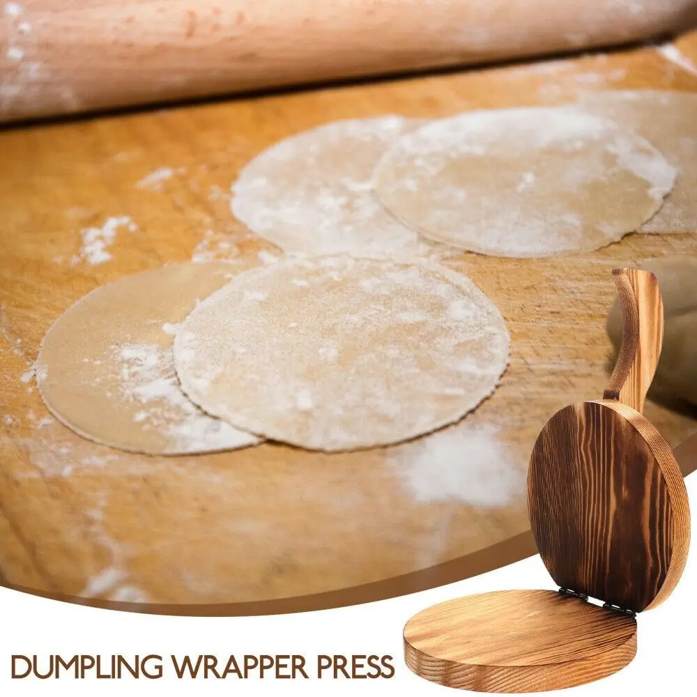 Wooden Dough Presser Chapati Presser Dough Presser Dumpling Wrapper Rotary