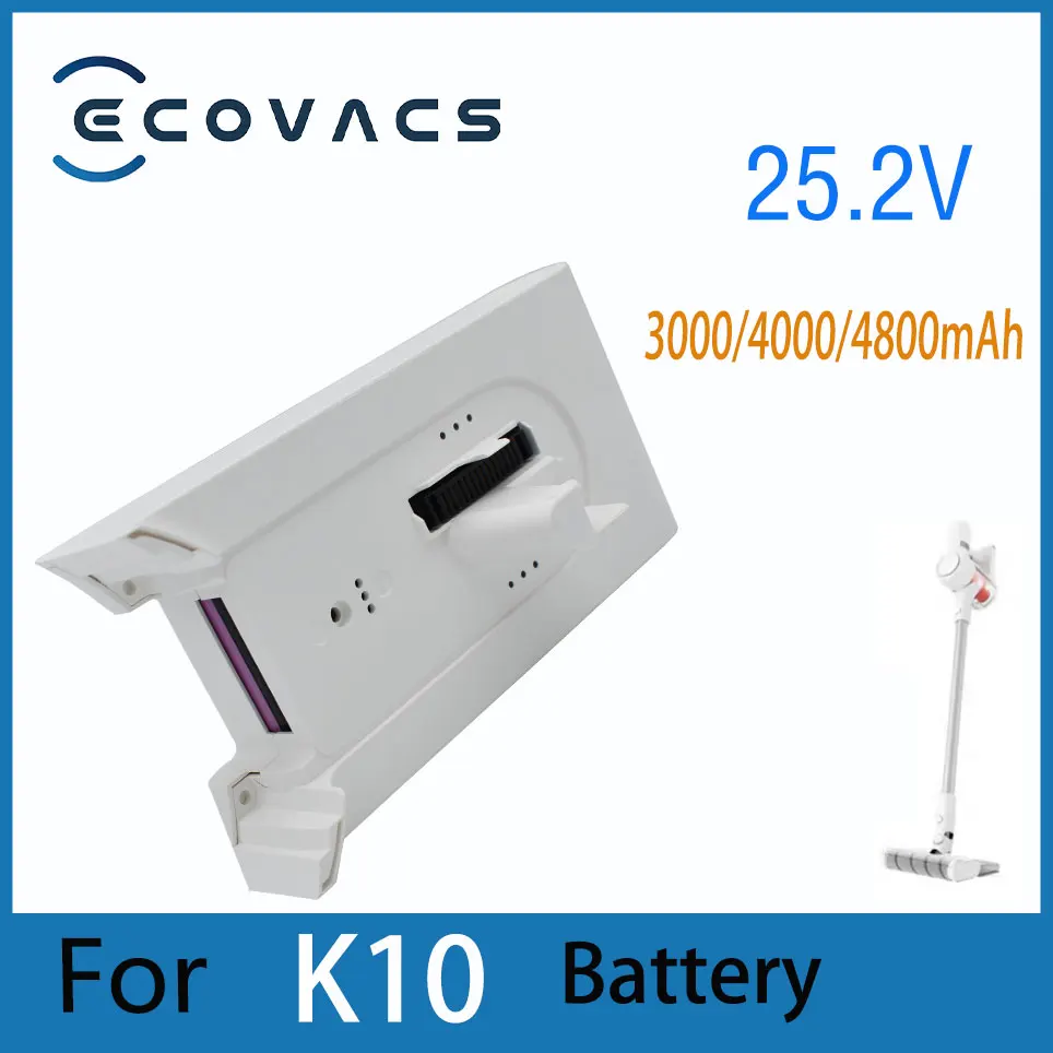 

Ecovacs Vervangende Accu Voor K10 Handheld Draadloze Stofzuiger 25.2V 3000/4000/4800mAh Li-Ion Oplaadbare Batterijen