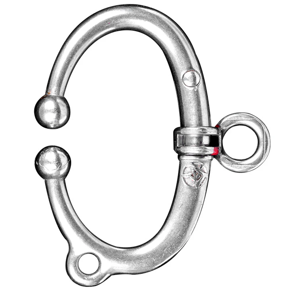 Stainless Steel Cattle Nose Ring Smooth Surface Spring Function Durable Metal Cow Ring 1100 Pounds Clamps Livestock Supplies Pet