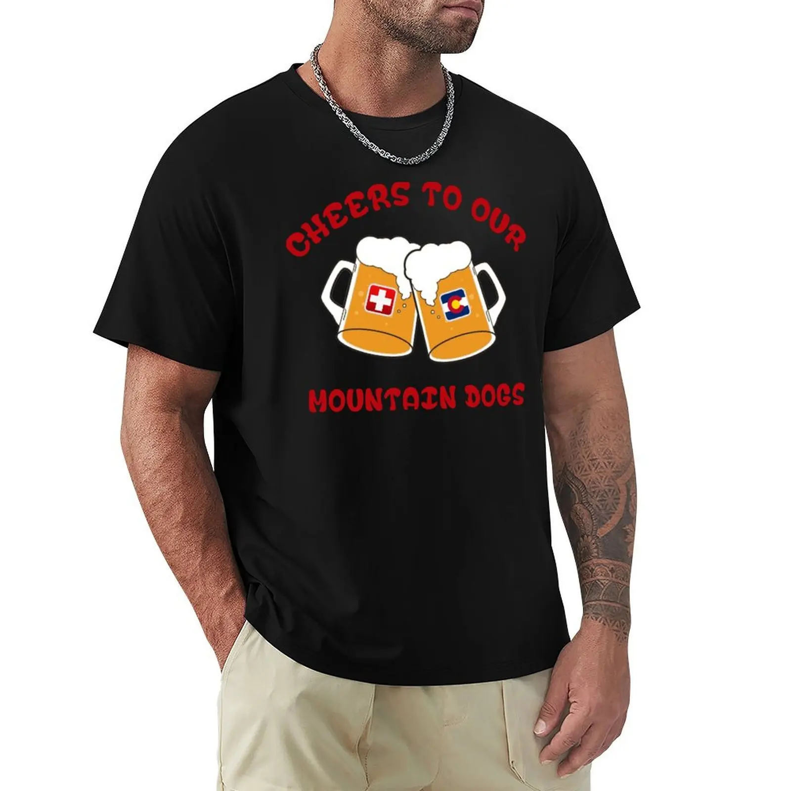 Cheers to Our Colorado Mountain Dogs T-Shirt man t shirts graphic T-Shirt